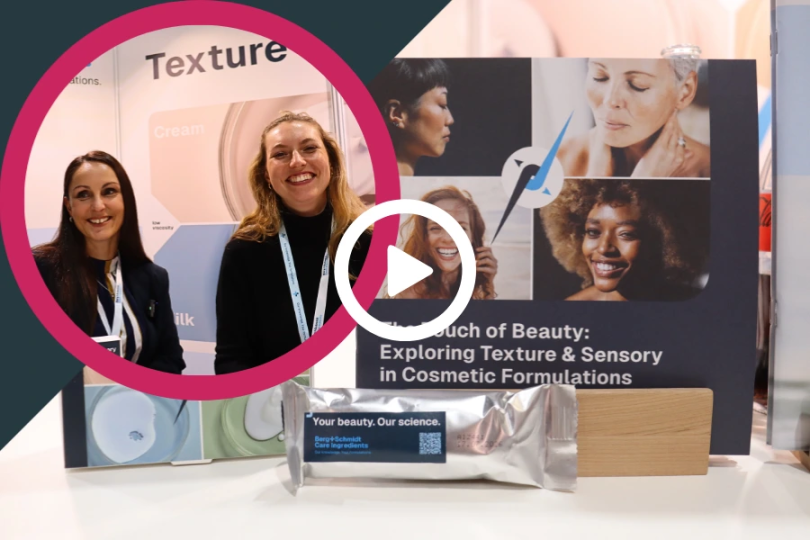 Two women next to a picture of the Sensory Kit from Berg + Schmidt. 